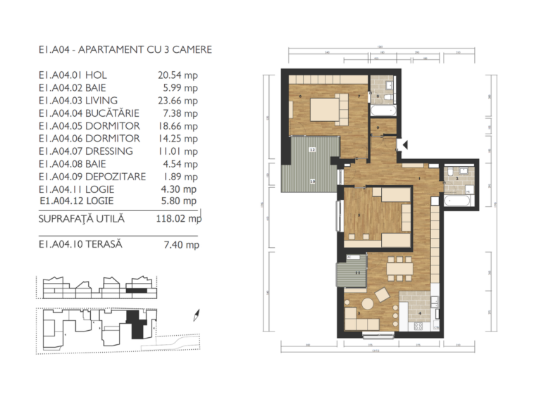 Apartament de vanzare M99 E1A04