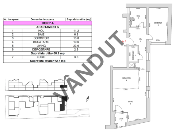 Apartament de vanzare M99 E1A05 vandut