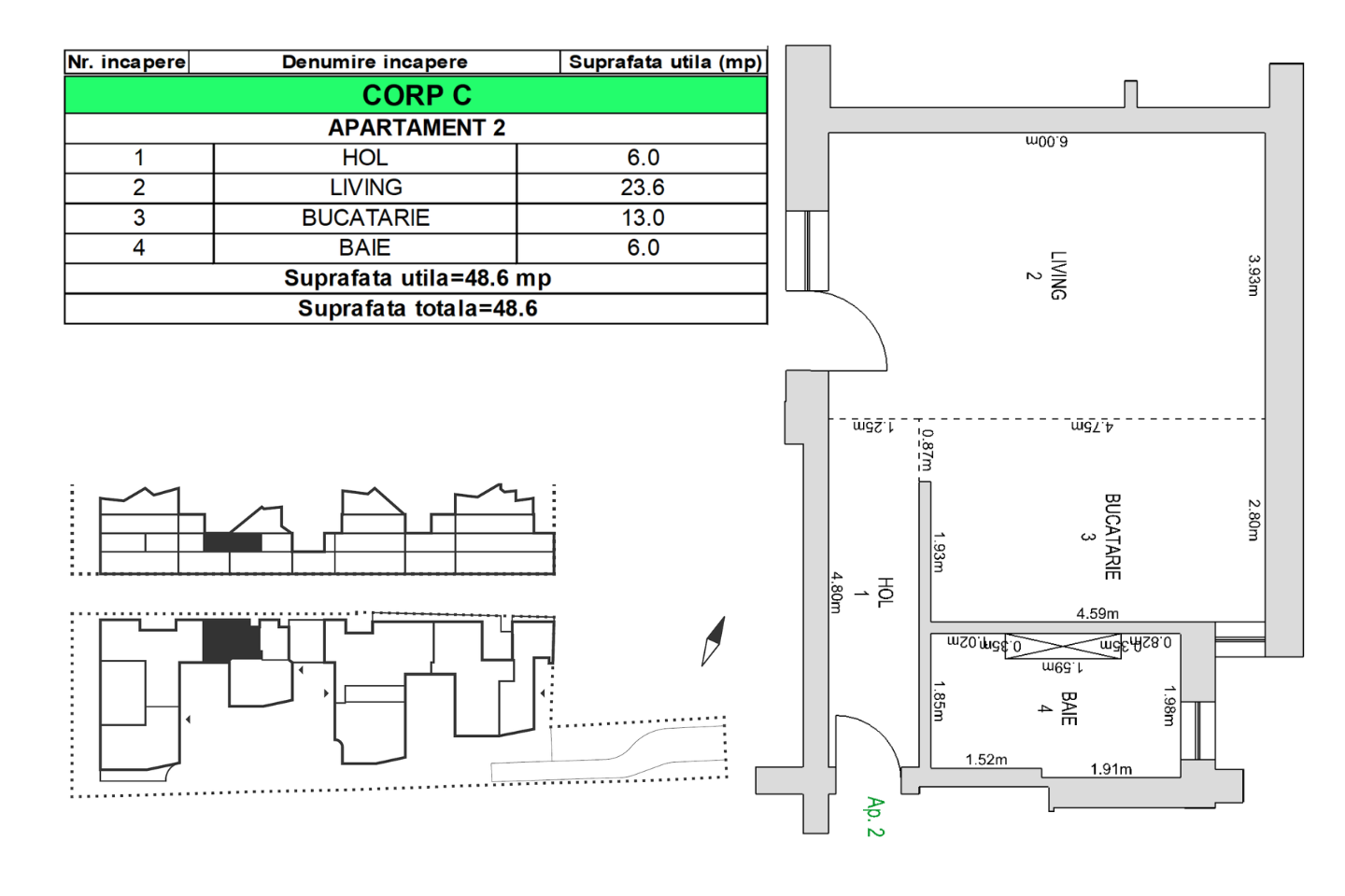 Apartament de vanzare M99 E1C02