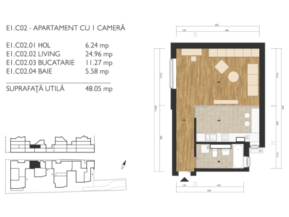 Apartament de vanzare M99 E1C02