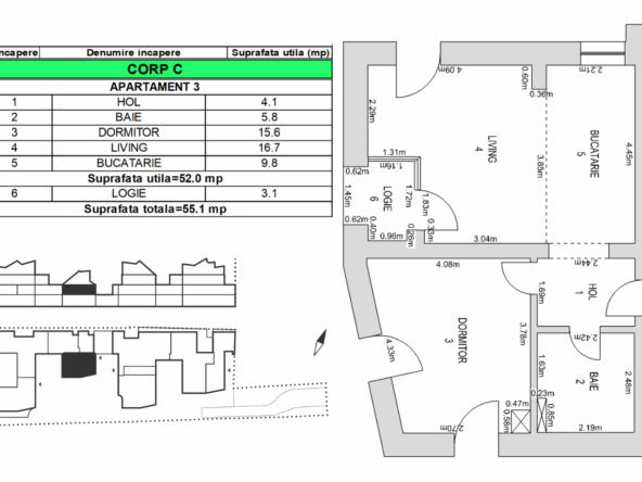 Apartament de vanzare M99 E1C03