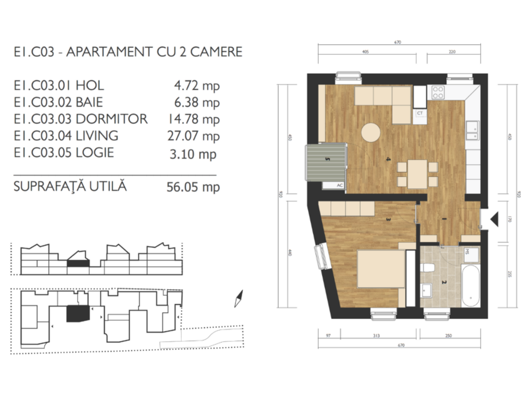 Apartament de vanzare M99 E1C03