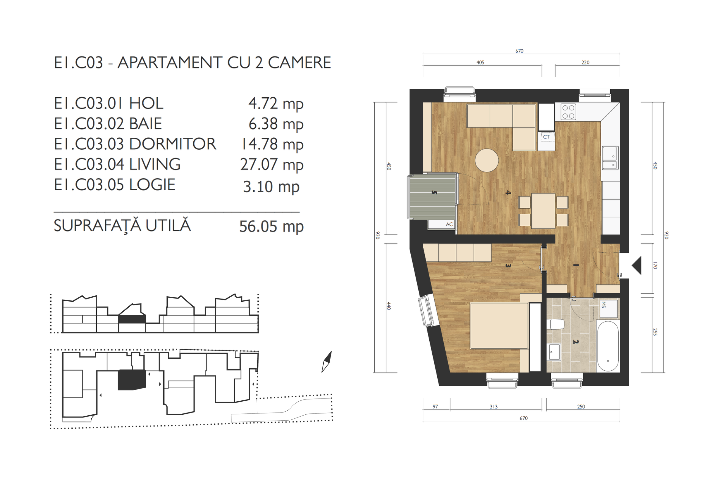 Apartament de vanzare M99 E1C03