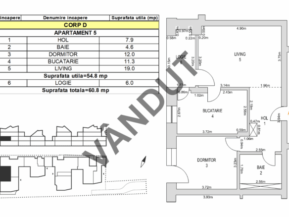 Apartament de vanzare M99 E1D05