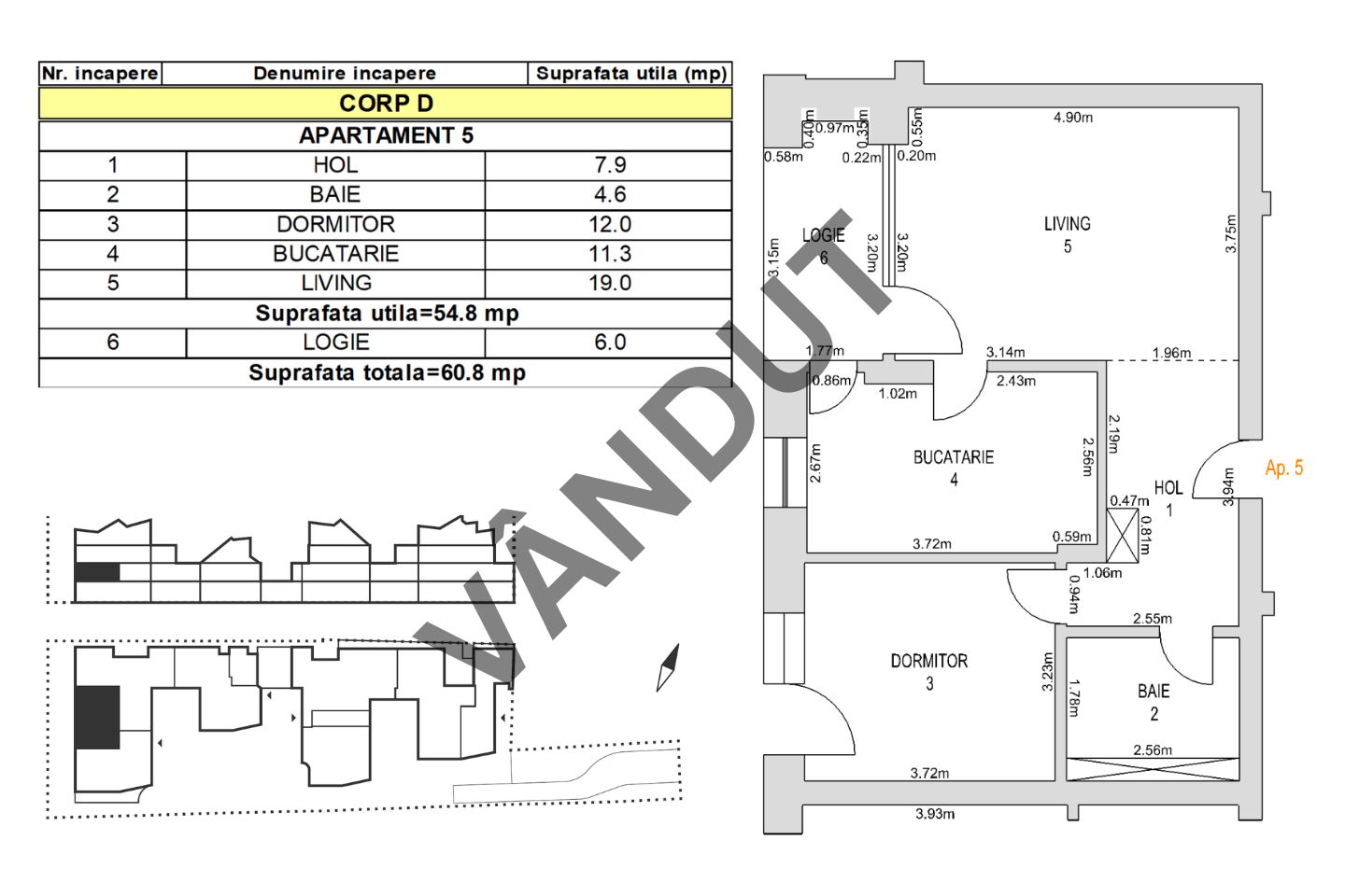 Apartament de vanzare M99 E1D05
