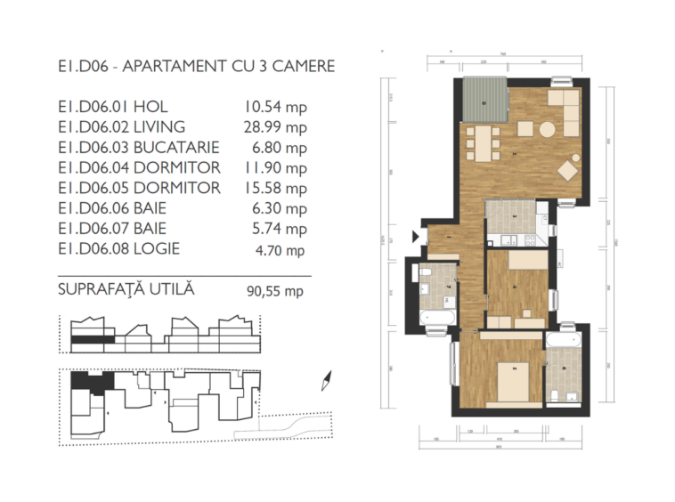 Apartament de vanzare M99 E1D06