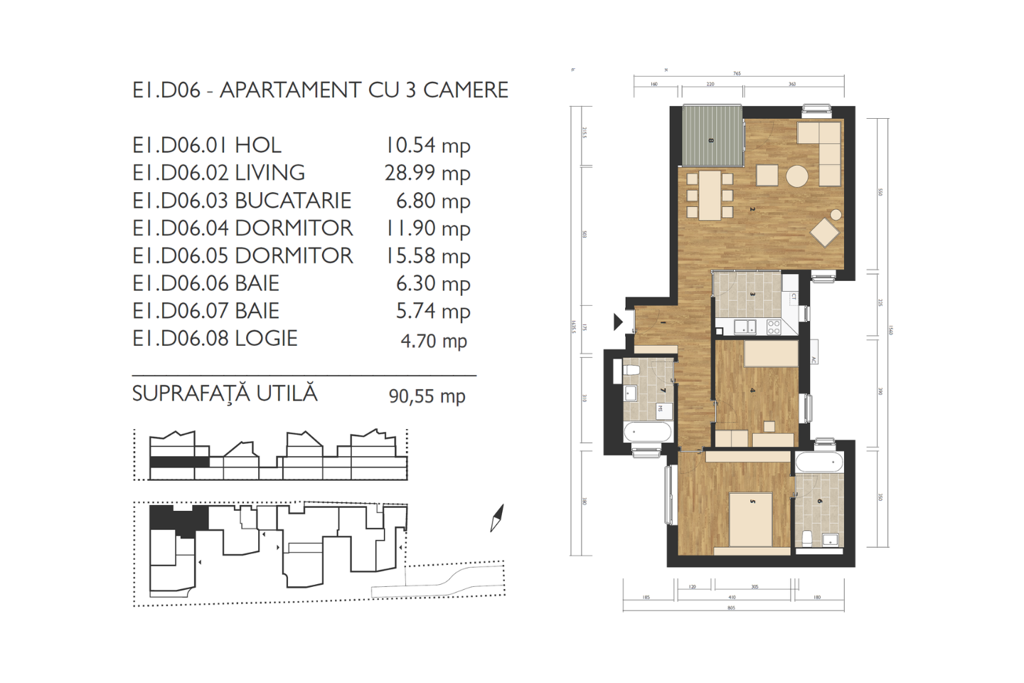 Apartament de vanzare M99 E1D06