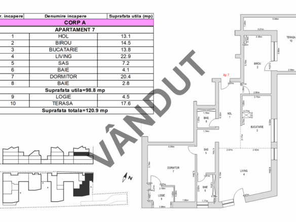 Apartament de vanzare M99 E2A07