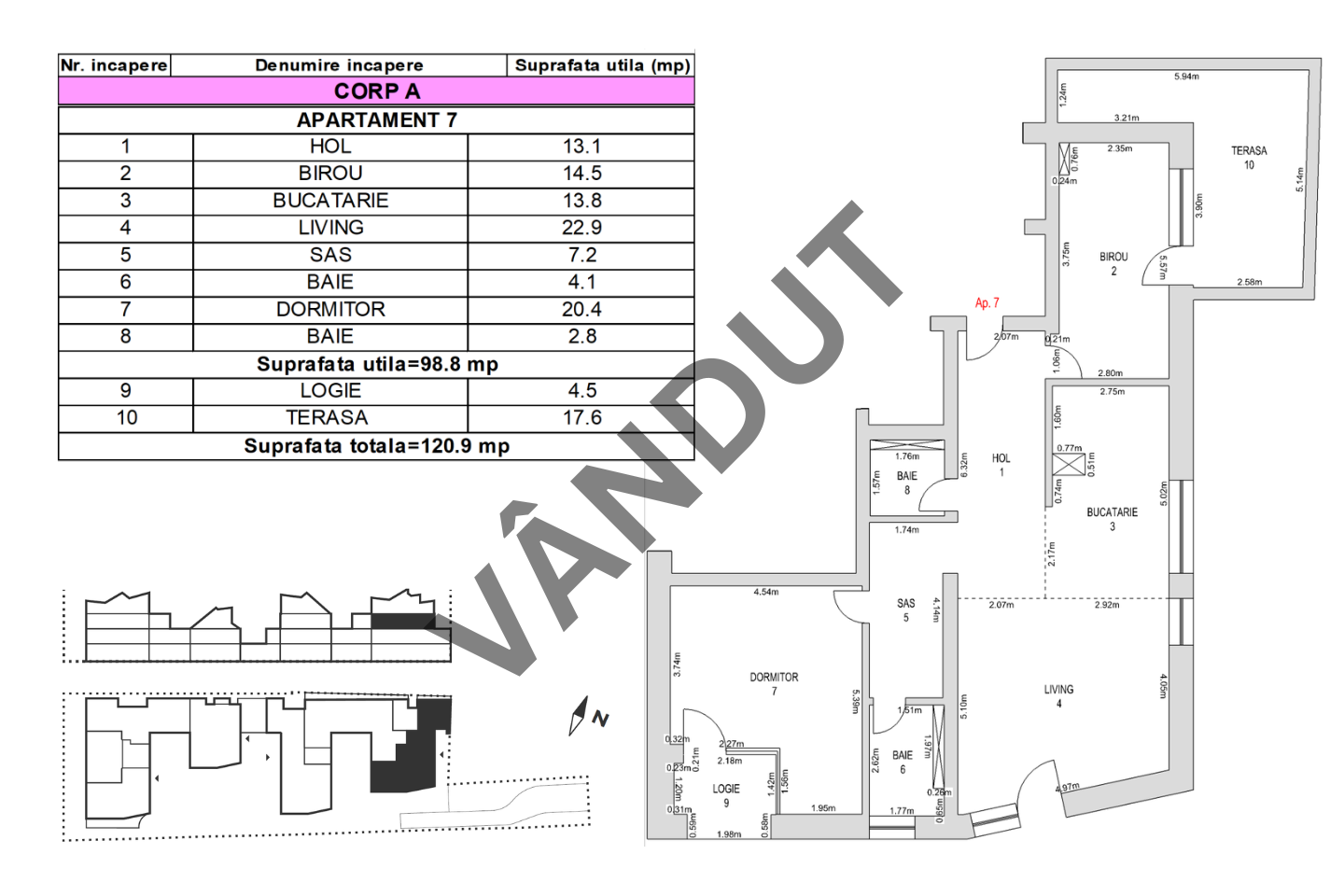 Apartament de vanzare M99 E2A07