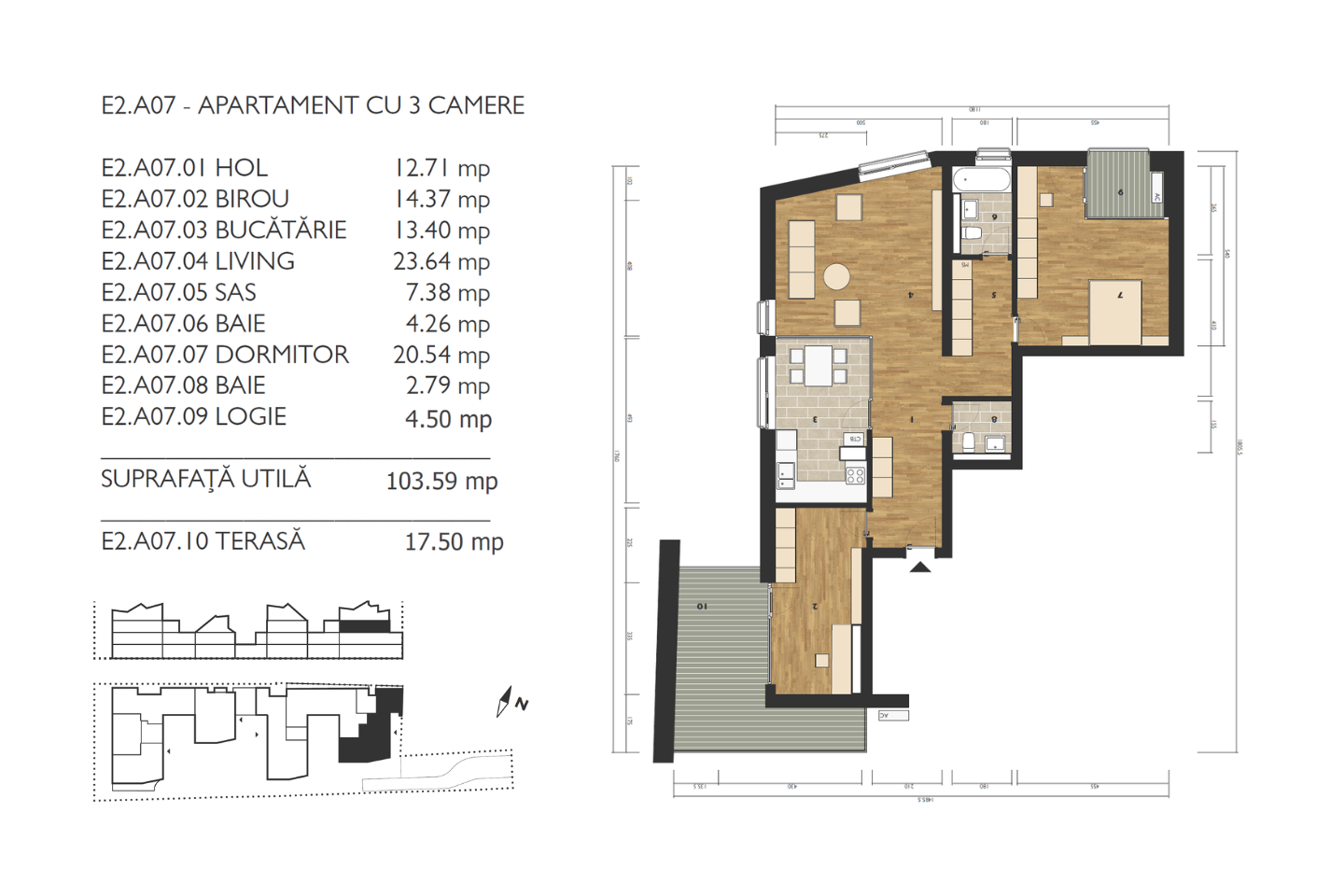 Apartament de vanzare M99 E2A07