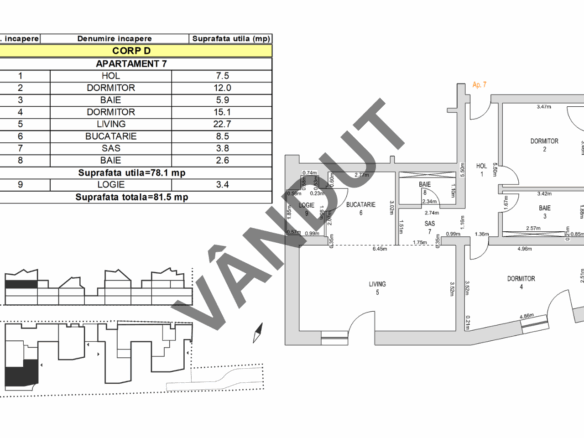 Apartament de vanzare M99 E2D07