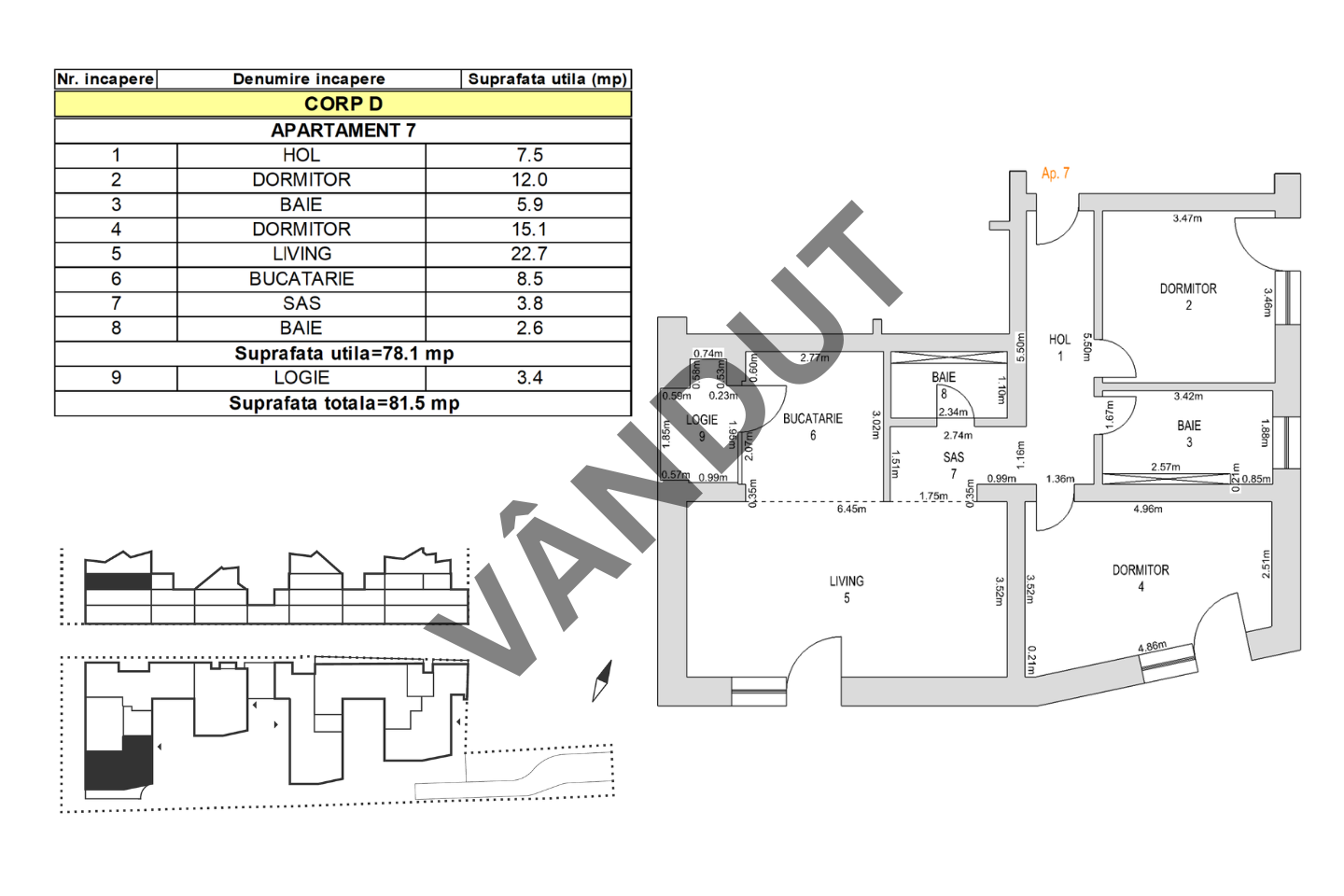 Apartament de vanzare M99 E2D07