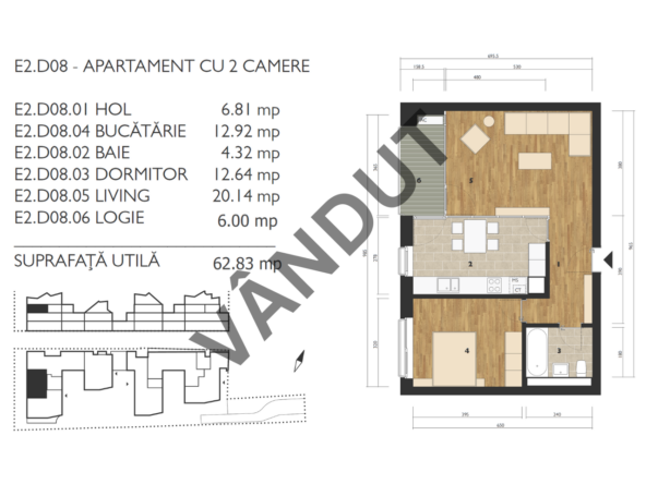 Apartament de vanzare M99 E2D08 (1)