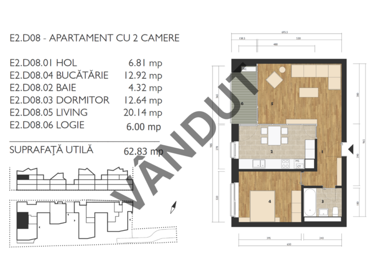 Apartament de vanzare M99 E2D08 (1)