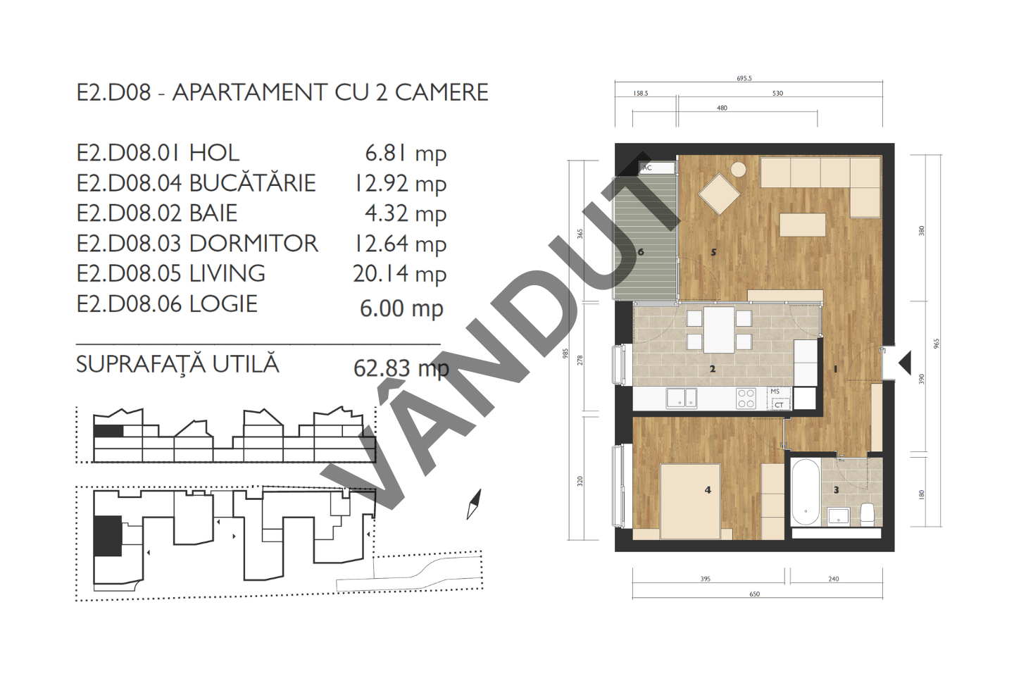 Apartament de vanzare M99 E2D08 (1)