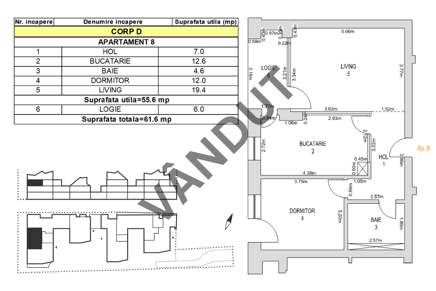 Apartament de vanzare M99 E2D08