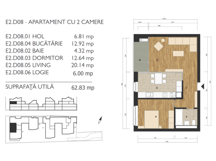 Apartament de vanzare M99 E2D08