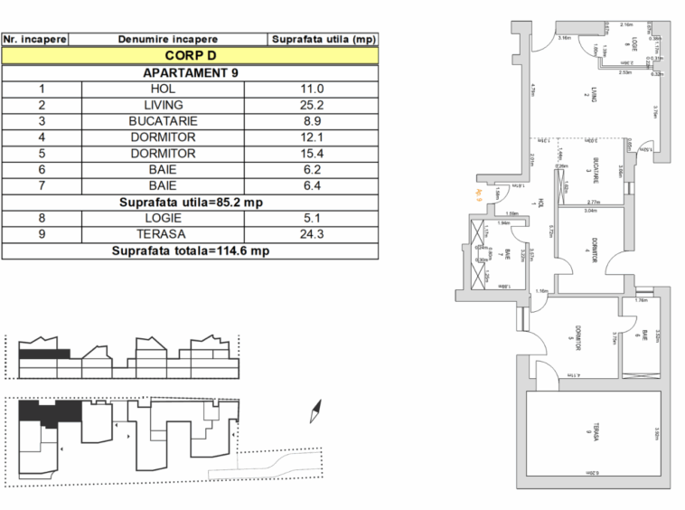 Apartament de vanzare M99 E2D09