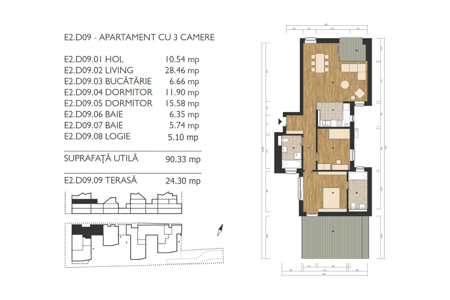 Apartament de vanzare M99 E2D09