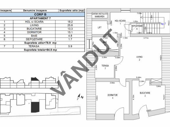 Apartament de vanzare M99 MB07