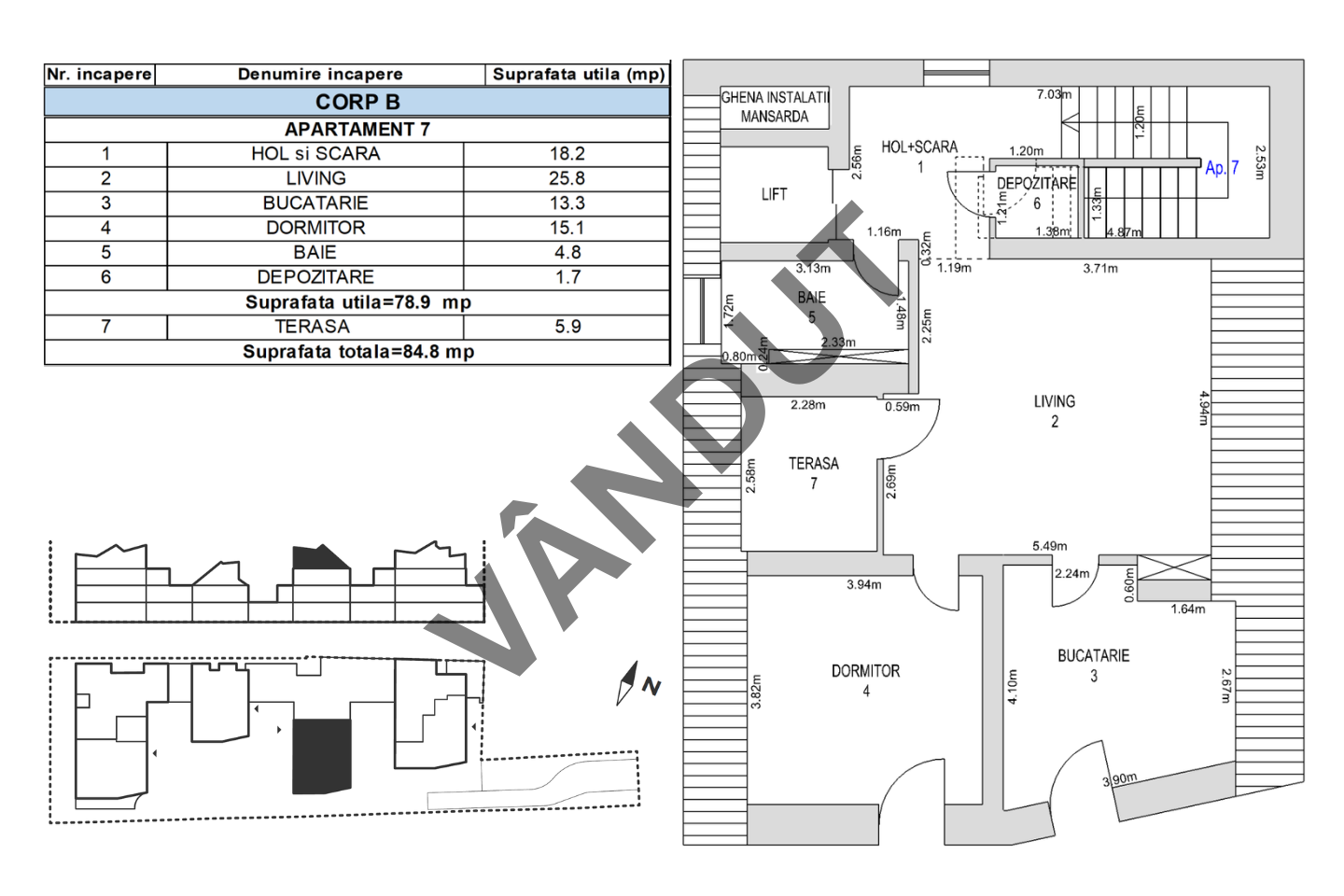 Apartament de vanzare M99 MB07