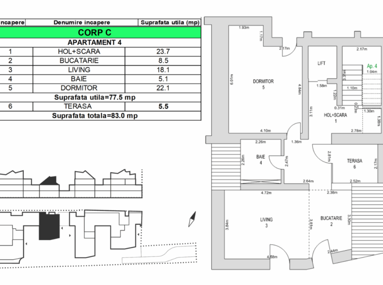 Apartament de vanzare M99 MC04