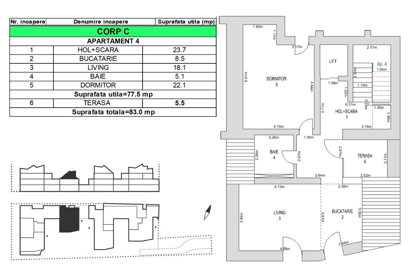 Apartament de vanzare M99 MC04