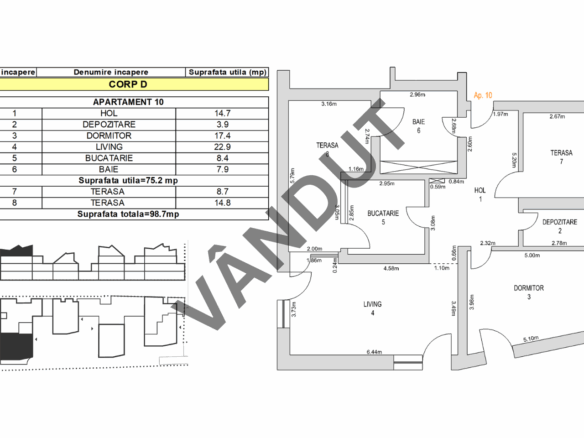 Apartament de vanzare M99 MD10