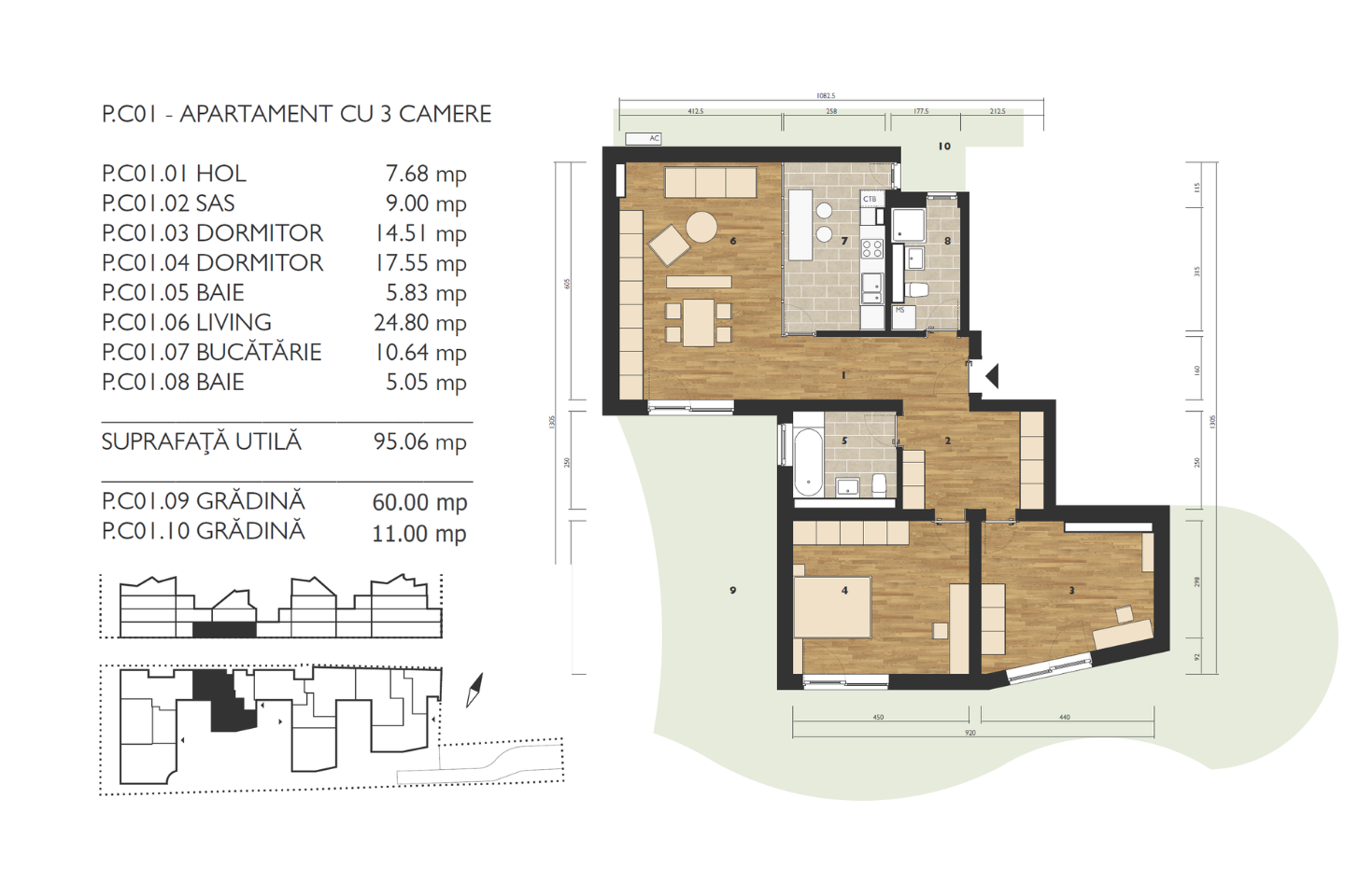 Apartament de vanzare M99 PC01